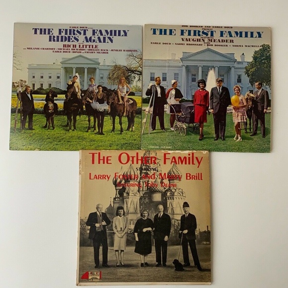 The First Family / Rides Again / The Other Family 3 LP VG+ Spoken Word Comedy - Picture 1 of 9